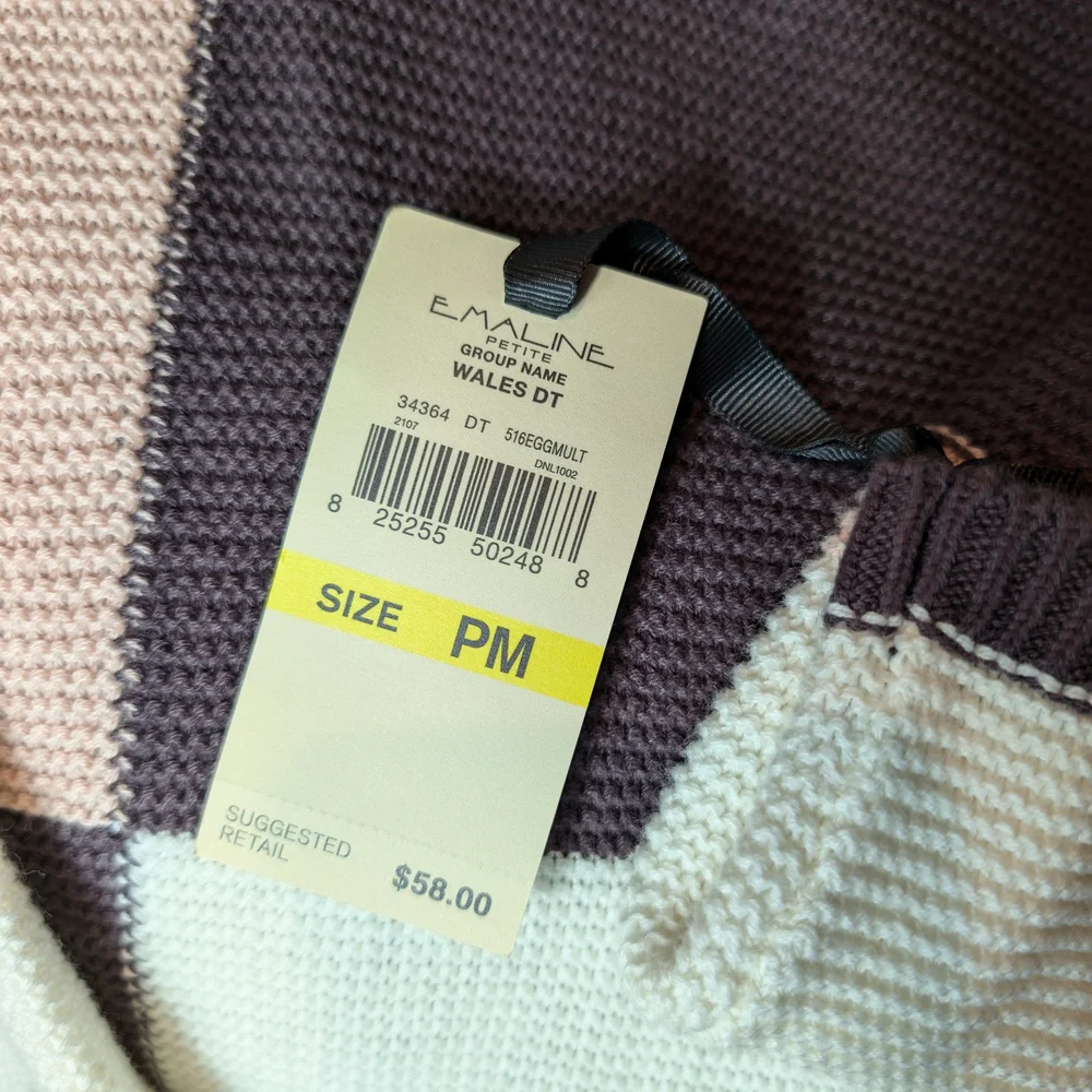 Elegant Colorblock Cowl Neck Sweater - Picture 5 of 9